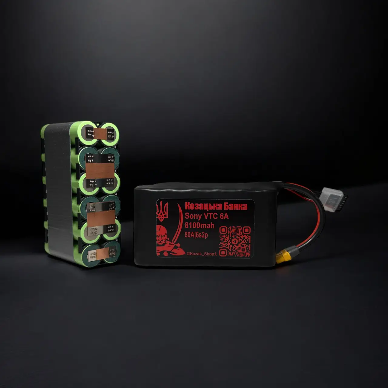 Sony Murata 6s2p Li-Ion VTC6A 8100mAh XT60