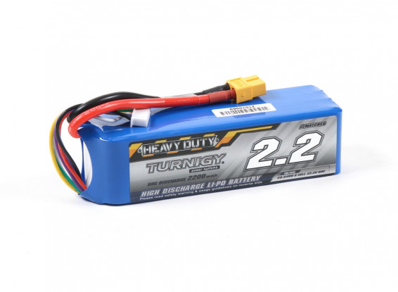 Turnigy 2200mAh 6S 60C LiPo XT60